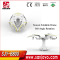 Newest Foldable Drone Unique Shape Flying Egg RC Quadcopter With Wifi FPV 0.3MP Camera 360 Angle Rotation Altitude Hold SJY-B800